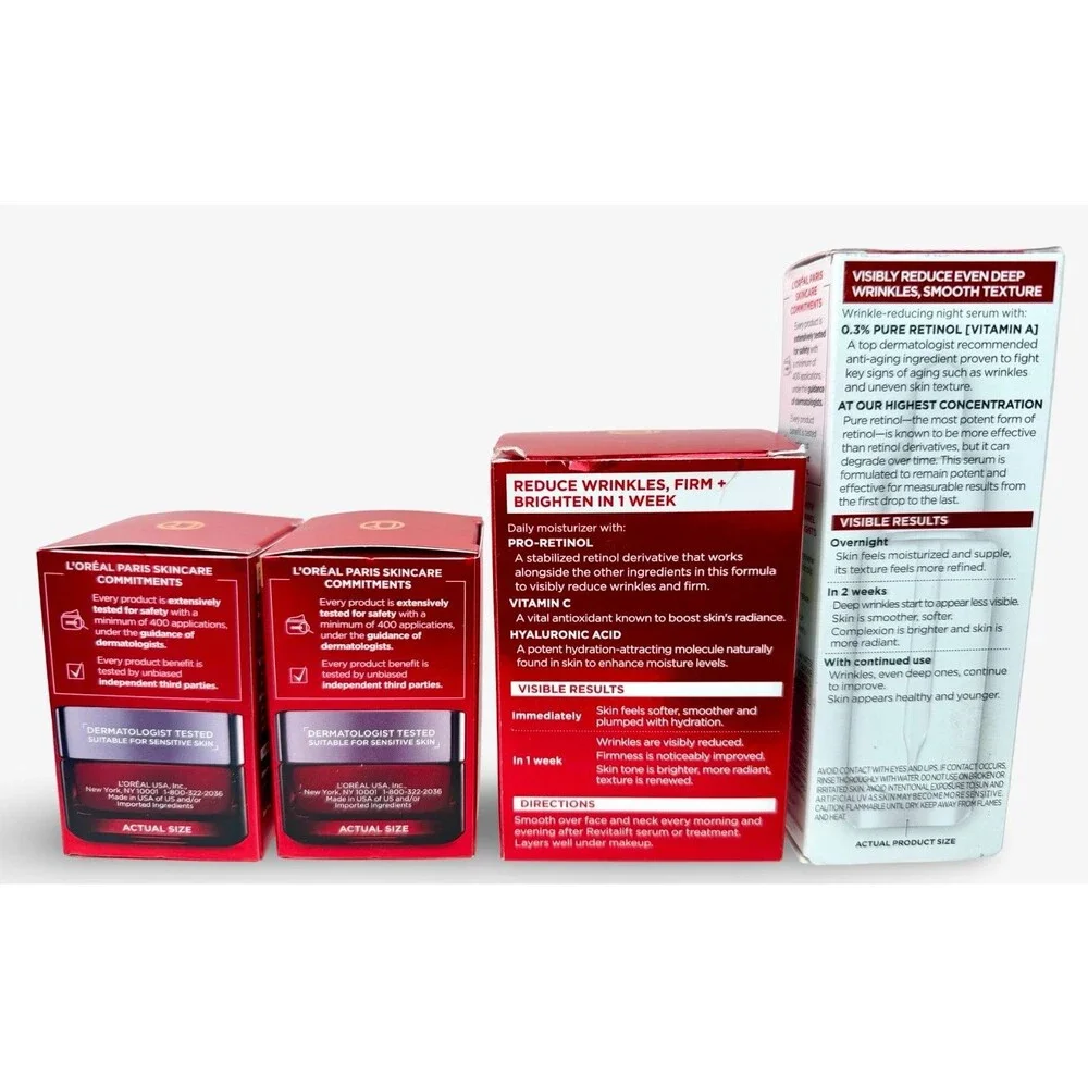 L’Oréal Revitalift Derm Intensives Retinol Night Serum + Moisturizer + 2 Trial